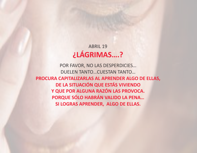 Lágrimas...?